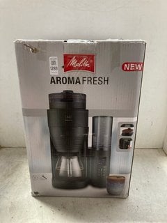 Lot 1283  
            Marchington SR17 - Parcel Delivery Only 

                
MELITTA AROMA FRESH COFFEE MACHINE WITH GRINDER - ORIGINAL RRP £235: LOCATION - AR17