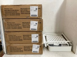 Lot 1287  
            Marchington SR17 - Parcel Delivery Only 

                
5 X WK131258-WHITE KITCHEN CART: LOCATION - BR17