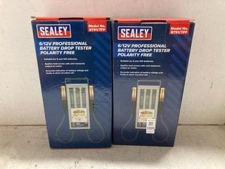 Lot 1305  
            Marchington SR17 - Parcel Delivery Only 

                
2 X SEALEY 6/12V PROFESSIONAL POLARITY FREE DROP TESTERS: LOCATION - BR16