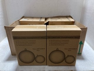 Lot 1383  
            Marchington SR17 - Parcel Delivery Only 

                
QTY OF DECORATIVE TRANSPARENT 8CM BALLS: LOCATION - BR12