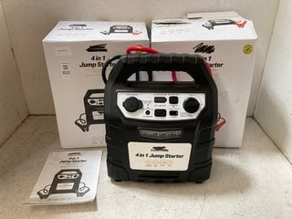 Lot 1021  
            Marchington SR10 - Parcel Delivery Only 

                
2 X ESSENTIALS 4 IN 1 JUMP STARTER PACKS - COMBINED ORIGINAL RRP £140: LOCATION -...