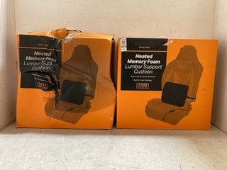 Lot 1076  
            Marchington SR10 - Parcel Delivery Only 

                
2 X IN CAR HEATED MEMORY FOAM LUMBAR SUPPORT CUSHIONS: LOCATION - BR7