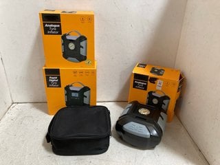 Lot 1080  
            Marchington SR10 - Parcel Delivery Only 

                
3 X ASSORTED TYRE INFLATORS TO INCLUDE ANALOGUE TYRE INFLATOR: LOCATION - BR7