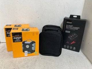 Lot 1108  
            Marchington SR10 - Parcel Delivery Only 

                
QTY OF ASSORTED TYRE INFLATORS TO INCLUDE ANALOGUE TYRE INFLATOR: LOCATION - BR8