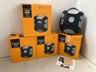 Lot 1116  
            Marchington SR10 - Parcel Delivery Only 

                
QTY OF ANALOGUE TYRE INFLATORS TO INCLUDE RAPID DIGITAL TYRE INFLATOR: LOCATION -...