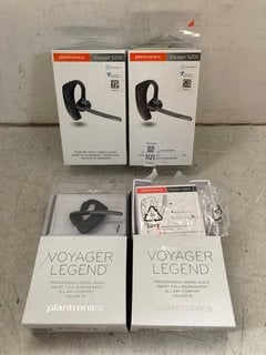 Lot 1121  
            Marchington SR10 - Parcel Delivery Only 

                
4 X ASSORTED PLANTRONICS HANDS FREE EARPIECES TO INCLUDE VOYAGER 5200 HANDS FREE ...