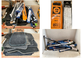 Lot 1127  
            Marchington SR10 - Parcel Delivery Only 

                
QTY OF ASSORTED AUTOMOTIVE ACCESSORIES TO INCLUDE ASSORTED WIPER BLADE SETS AND F...
