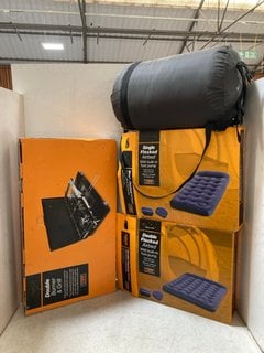 Lot 1129  
            Marchington SR10 - Parcel Delivery Only 

                
QTY OF ASSORTED CAMPING ACCESSORIES TO INCLUDE SINGLE FLOCKED AIRBED WITH BUILT I...