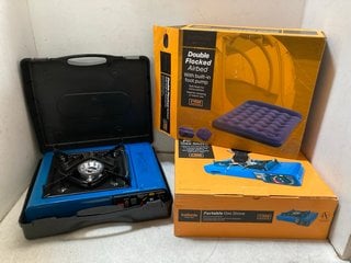 Lot 1130  
            Marchington SR10 - Parcel Delivery Only 

                
3 X ASSORTED CAMPING ACCESSORIES TO INCLUDE PORTABLE GAS STOVE: LOCATION - BR10