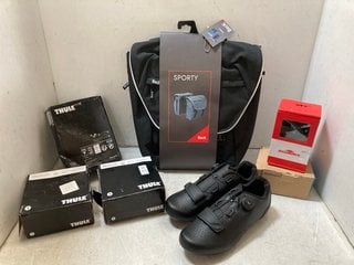 Lot 1131  
            Marchington SR10 - Parcel Delivery Only 

                
QTY OF ASSORTED BICYCLE ACCESSORIES TO INCLUDE SUNRACE REAR DERAILLEUR M900: LOCA...