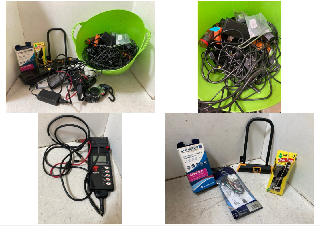 Lot 1137  
            Marchington SR10 - Parcel Delivery Only 

                
QTY OF ASSORTED ITEMS TO INCLUDE SEGWAY ELECTRIC E-SCOOTER CHARGER AND D-STYLE CO...