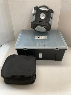 Lot 1151  
            Marchington SR10 - Parcel Delivery Only 

                
3 X ASSORTED ITEMS TO INCLUDE ANALOGUE TYRE INFLATOR: LOCATION - BR11