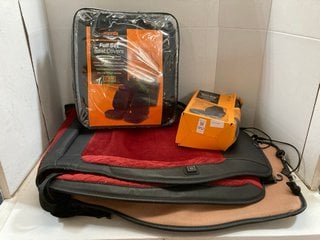 Lot 1152  
            Marchington SR10 - Parcel Delivery Only 

                
QTY OF ASSORTED AUTOMOTIVE ACCESSORIES TO INCLUDE HEAVY DUTY FRONT SEAT PROTECTOR...