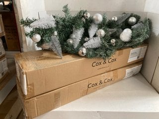 Lot 1167  
            Marchington SR10 - Parcel Delivery Only 

                
3 X COX & COX FROSTED BRUSH TREE GARLANDS: LOCATION - CR2