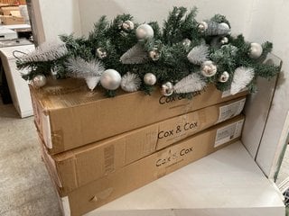 Lot 1174  
            Marchington SR10 - Parcel Delivery Only 

                
3 X COX & COX FROSTED BRUSH TREE GARLANDS: LOCATION - CR3