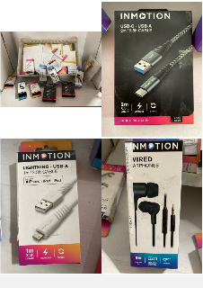 Lot 1231  
            Marchington SR10 - Parcel Delivery Only 

                
QTY OF ASSORTED TECH ACCESSORIES TO INCLUDE INMOTION USB-C - USB-A 2M CABLE: LOCA...
