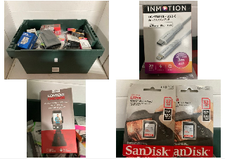 Lot 1238  
            Marchington SR10 - Parcel Delivery Only 

                
QTY OF ASSORTED TECH ACCESSORIES TO INCLUDE CORE DUAL USB WALL CHARGER PLUG: LOCA...