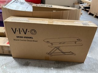 Lot 110  
            Marchington SR17 - Delivery or Collection 

                
V.I.V BLACK RISER CORNER DESK - ORIGINAL RRP - £129: LOCATION - A4