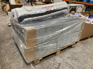 Lot 153  
            Marchington SR17 - Delivery or Collection 

                
SET OF 2 DRAWER NON-SPRUNG SUPERKING SIZE DIVAN BASE SET IN CRUSHED SILVER TO INC...