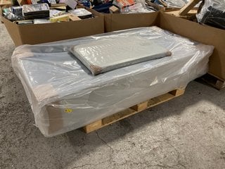 Lot 183  
            Marchington SR17 - Delivery or Collection 

                
SINGLE NON-SPRUNG DIVAN BASE WITH MATCHING HEADBOARD IN NATURAL FABRIC: LOCATION ...