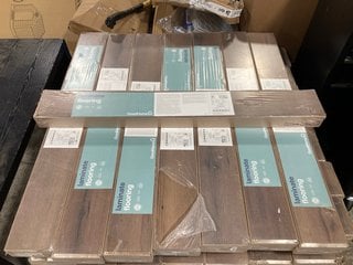 Lot 228  
            Marchington SR17 - Delivery or Collection 

                
15 X PACKS OF GOODHOME PADIHAM BROWN DARK OAK EFFECT LAMINATE FLOORING 10MM THICK...