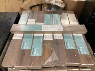 Lot 229  
            Marchington SR17 - Delivery or Collection 

                
15 X PACKS OF GOODHOME PADIHAM BROWN DARK OAK EFFECT LAMINATE FLOORING 10MM THICK...