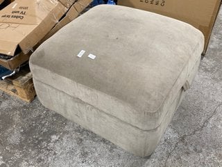 Lot 231  
            Marchington SR17 - Delivery or Collection 

                
LARGE SQUARE OTTOMAN FOOTSTOOL IN LIGHT BROWN: LOCATION - B2