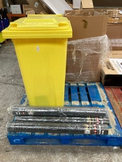 Lot 278  
            Marchington SR17 - Delivery or Collection 

                
YELLOW WHEELIE BIN TO INCLUDE 4 X ROLLS OF WEED CONTROL MEMBRANE: LOCATION - B4