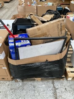 Lot 300  
            Marchington SR17 - Delivery or Collection 

                
PALLET OF ASSORTED ITEMS TO INCLUDE VILEDA COMPLETE MOP SET: LOCATION - B6 (KERBS...