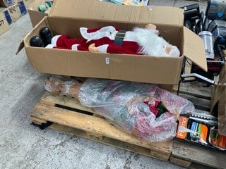 Lot 313  
            Marchington SR17 - Delivery or Collection 

                
3 X ASSORTED ITEMS TO INCLUDE 5FT DECORATIVE VINYL SANTA CLAUS STATUE: LOCATION - B7