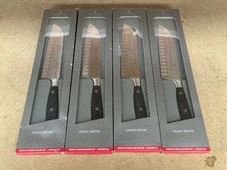 Lot 325  
            Marchington SR17 - Collection 

                
(COLLECTION ONLY) 3 X VICTORINOX GRAND MAITRE KITCHEN KNIVES - COMBINED RRP £300 ...
