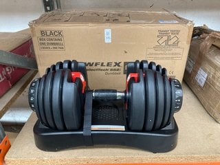 Lot 335  
            Marchington SR17 - Collection 

                
(COLLECTION ONLY) BOWFLEX SELECT TECH 552I ADJUSTABLE DUMBBELL - ORIGINAL RRP £27...