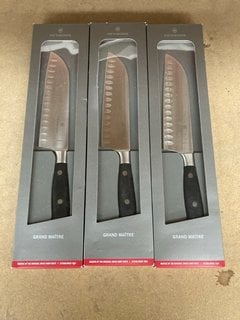 Lot 360  
            Marchington SR17 - Collection 

                
(COLLECTION ONLY) 3 X VICTORINOX GRAND MAITRE KITCHEN KNIVES - COMBINED RRP £300 ...