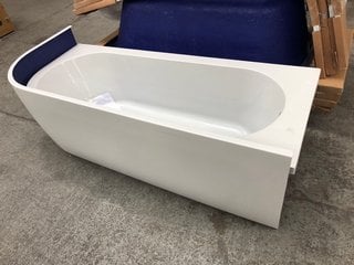 Lot 1003  
            Marchington SR18 - Delivery or Collection 

                
BC DESIGNS SOLID BLUE RH 1700 X 725MM SINGLE ENDED J-SHAPED BATH WITH MATCHING SI...