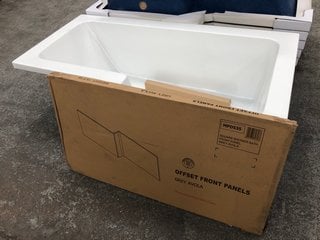 Lot 1007  
            Marchington SR18 - Delivery or Collection 

                
BC DESIGNS SOLID BLUE RH 1500 X 850MM NTH OFFSET SHOWER BATH WITH A AVOLA GREY BA...