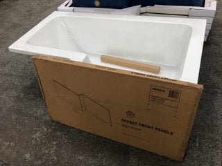 Lot 1008  
            Marchington SR18 - Delivery or Collection 

                
BC DESIGNS SOLID BLUE RH 1500 X 850MM NTH OFFSET SHOWER BATH WITH A AVOLA GREY BA...