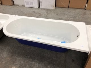 Lot 1011  
            Marchington SR18 - Delivery or Collection 

                
BC DESIGNS SOLID BLUE RH 1700 X 725MM SINGLE ENDED J-SHAPED BATH - ORIGINAL RRP £...