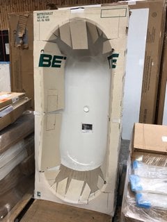 Lot 1035  
            Marchington SR18 - Delivery or Collection 

                
BETTE STARLET 1800 X 800MM NTH DOUBLE ENDED GLAZED TITANIUM STEEL BATH - ORIGINAL...