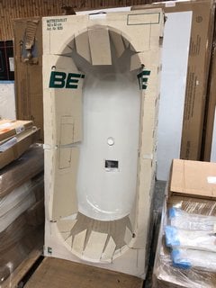 Lot 1036  
            Marchington SR18 - Delivery or Collection 

                
BETTE STARLET 1800 X 800MM NTH DOUBLE ENDED GLAZED TITANIUM STEEL BATH - ORIGINAL...