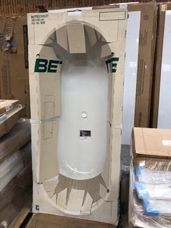 Lot 1037  
            Marchington SR18 - Delivery or Collection 

                
BETTE STARLET 1800 X 800MM NTH DOUBLE ENDED GLAZED TITANIUM STEEL BATH - ORIGINAL...