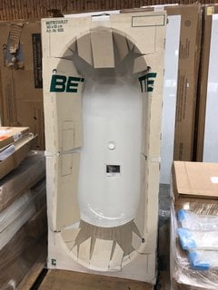 Lot 1038  
            Marchington SR18 - Delivery or Collection 

                
BETTE STARLET 1800 X 800MM NTH DOUBLE ENDED GLAZED TITANIUM STEEL BATH - ORIGINAL...