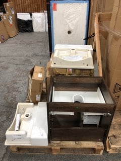 Lot 1041  
            Marchington SR18 - Delivery or Collection 

                
PALLET OF ASSORTED CERAMICS & VANITY BASE UNITS: LOCATION - D7 (KERBSIDE PALLET D...