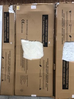 Lot 1063  
            Marchington SR18 - Collection 

                
(COLLECTION ONLY) QTY OF ASSORTED 2400 X 1000MM PVC WALL/SHOWER PANELS IN VARIOUS...
