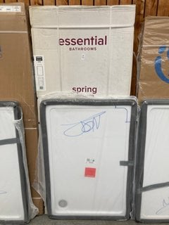 Lot 1126  
            Marchington SR18 - Collection 

                
(COLLECTION ONLY) CLEAR GLASS SILVER FRAMED 800 X 1900MM SHOWER PANEL WITH A PEAR...