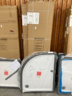 Lot 1132  
            Marchington SR18 - Collection 

                
(COLLECTION ONLY) CLEAR GLASS SILVER FRAMED 800 X 1000 X 1900MM OFFSET QUADRANT S...