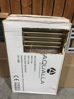 Lot 1145  
            Marchington SR18 - Delivery or Collection 

                
BRUSHED BRASS STRAIGHT TUBED HEATED TOWEL RADIATOR 800 X 500MM - ORIGINAL RRP £29...