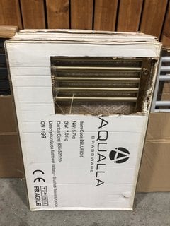 Lot 1147  
            Marchington SR18 - Delivery or Collection 

                
BRUSHED BRASS STRAIGHT TUBED HEATED TOWEL RADIATOR 800 X 500MM - ORIGINAL RRP £29...