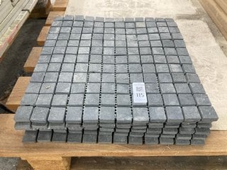 Lot 115  
            Marchington SR18 - Collection 

                
(COLLECTION ONLY) 6 X SHEETS OF 305MM2 GREY STONE MOSAIC TILE SHEETS - ORIGINAL R...