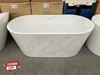 Lot 120  
            Marchington SR18 - Delivery or Collection 

                
ELEMENTA 1500 X 740MM MODERN TWIN SKINNED DOUBLE ENDED BATH IN MARBLE EFFECT WITH...