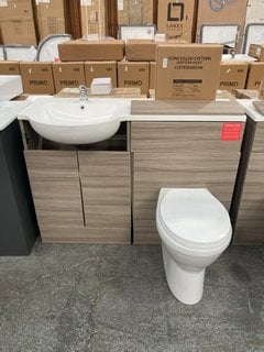 Lot 127  
            Marchington SR18 - Collection 

                
(COLLECTION ONLY) LH COMBINATION UNIT IN DRIFTWOOD WITH 2 DOOR SEMI RECESSED SINK...